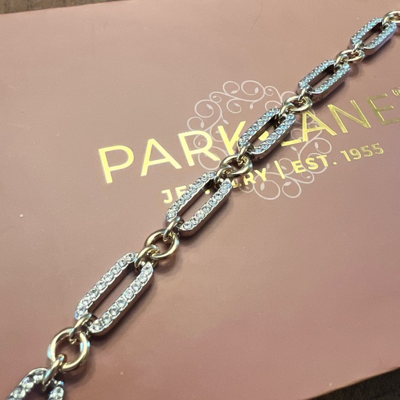 Park Lane Icelux Mixed Metal Gold and Silver Chain Bracelet | New - Picture 3 of 5